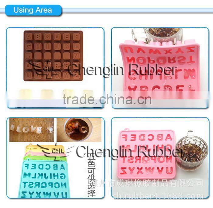 Custom silicone ice cube tray,letter silicone ice cube tray