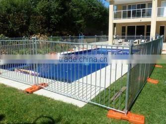 Galvanized temporary movable pool fence