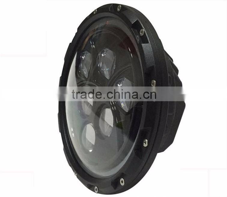 7 inch round halo headlights led LED sealed beam high/low Halo Ring for jeep headlight
