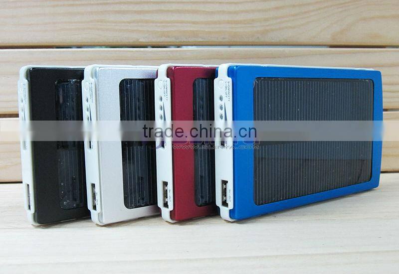 High Capacity 10000mAh Mobile Solar Charger for iPad 3/4/mini