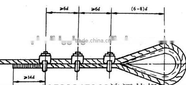 U.S. TYPE G-450 DROP FORGED WIRE ROPE CLIPS