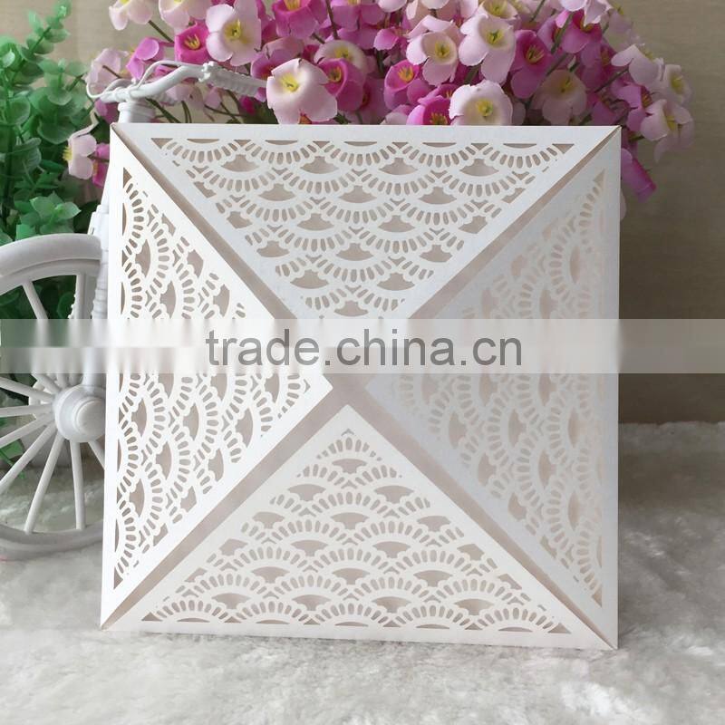 laser cut paper craft chinese papr cut blessing card Qj-20