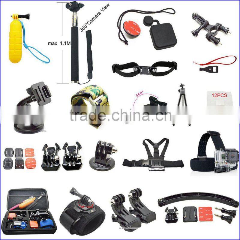 Hot Jaws Flex Clamp Mount 7 Joint Adjustable Neck for GoPro Hero 4 3+ 3 2 1 sj4000 Xiaomi Yi