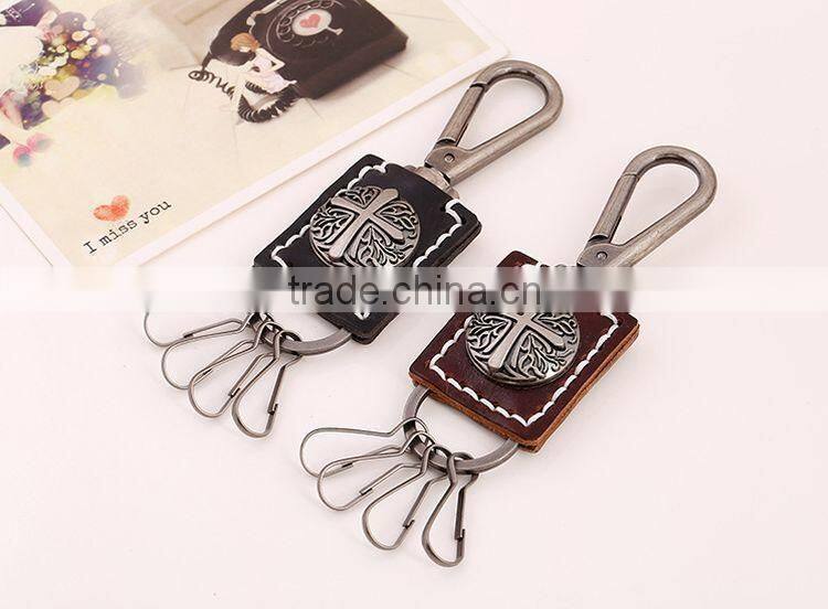 2015 Hot Sale Fashion Punk Style Keychain Shoe Shape Pendant Leather Keychain