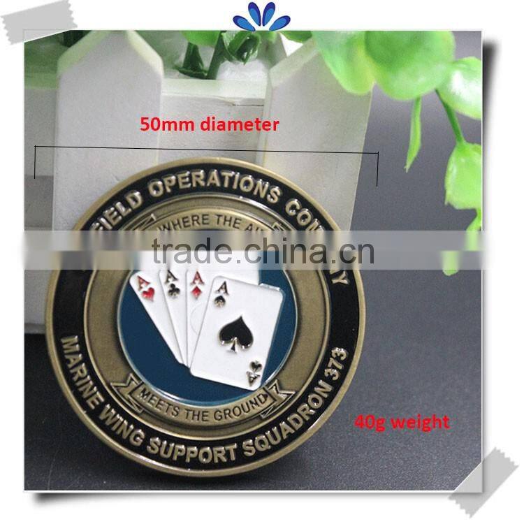 High quality custom made metal challenge coins with your own logo
