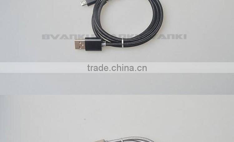 Top Selling Products 2015 Wholesale Nylon Braided USB Charger Cable for Android Mobile Nylon Braided Micro USB Data Cable