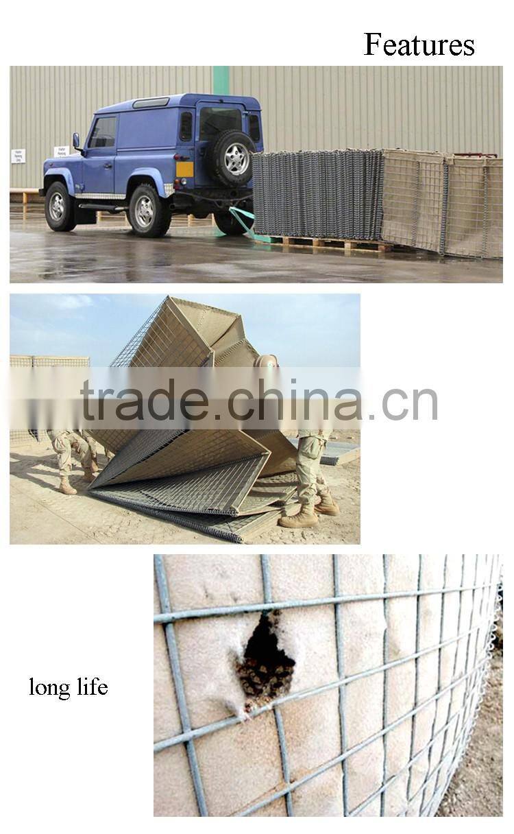 welded hesco bastion blast wall/military hesco barrier for sale/hesco retaining wall