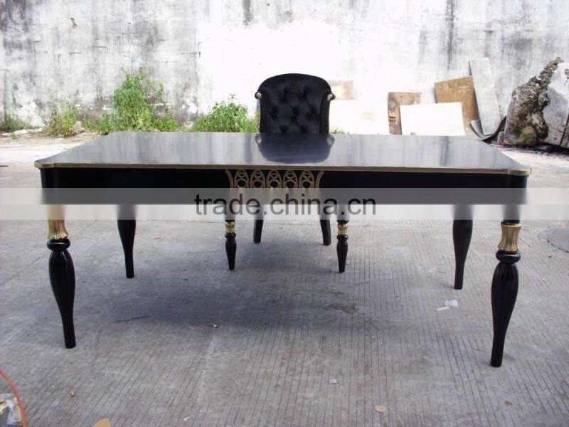Antique classical dining table and chair set D1082