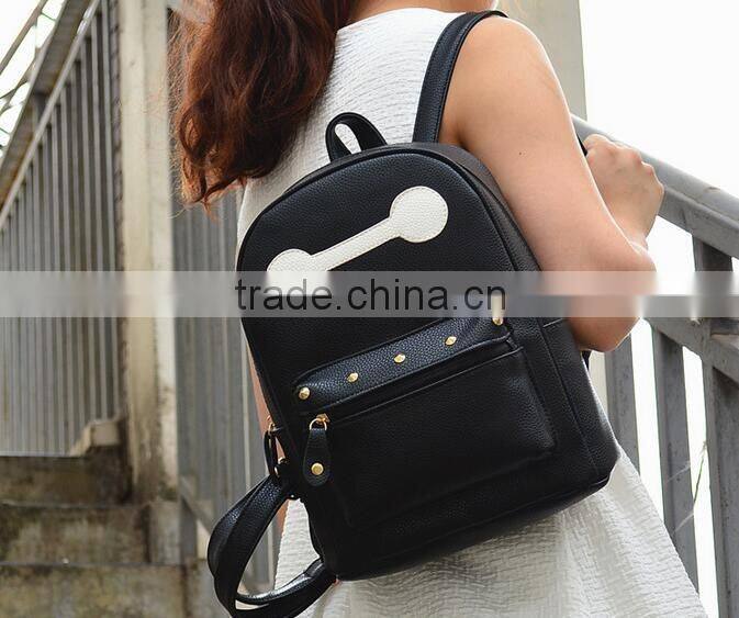 fashion school backpack 2015 high school leather backpack