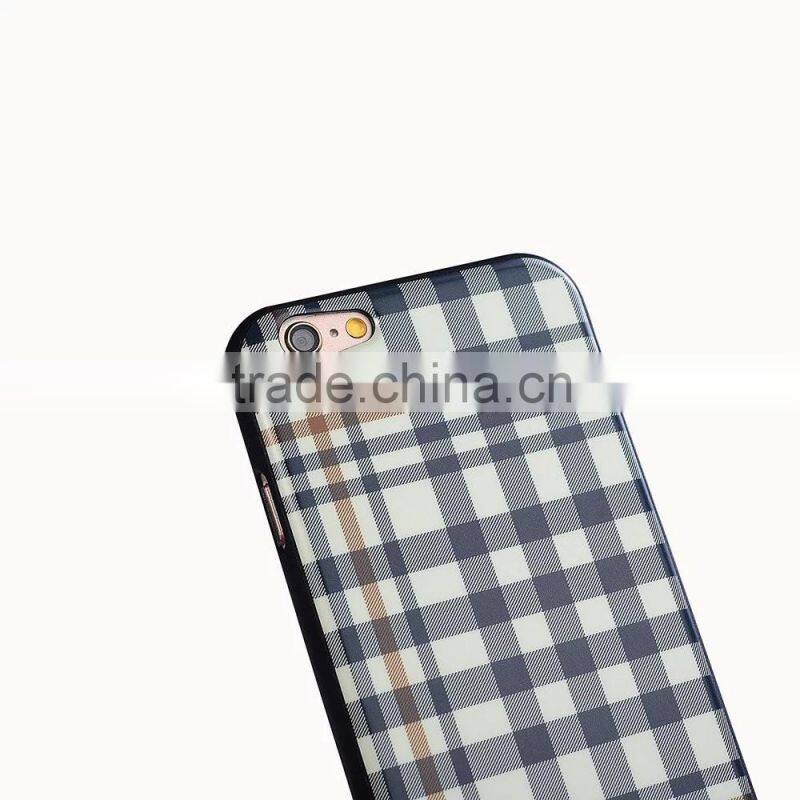 Fashion England Style Check Grain Case for Samsung Note 5 Note 4 E7 A7 A5 TPU Gel Back Cover SLD MT-5805