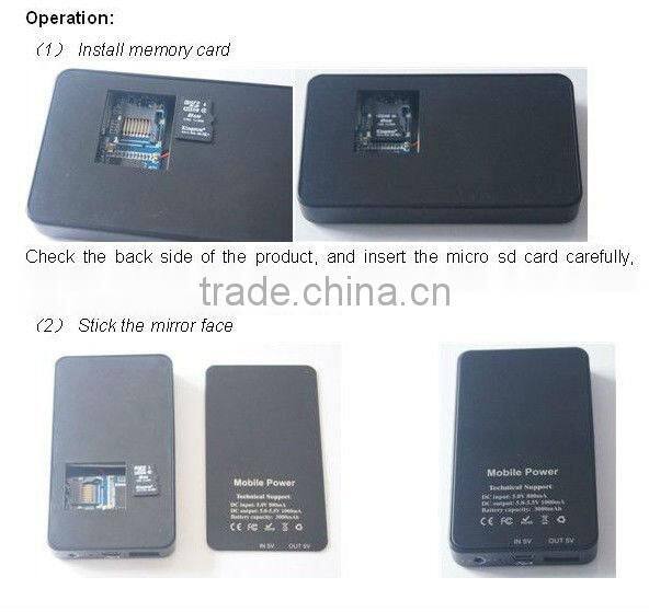 HD 720P Power Bank DVR camera