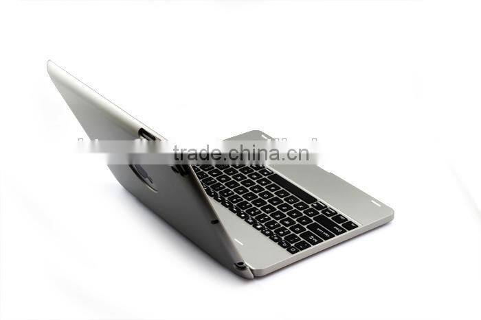 Power bank wireless Bluetooth keyboard case for iPad234 with 4000mah battery,rechargable folio calmshell Bluetooth keyboard