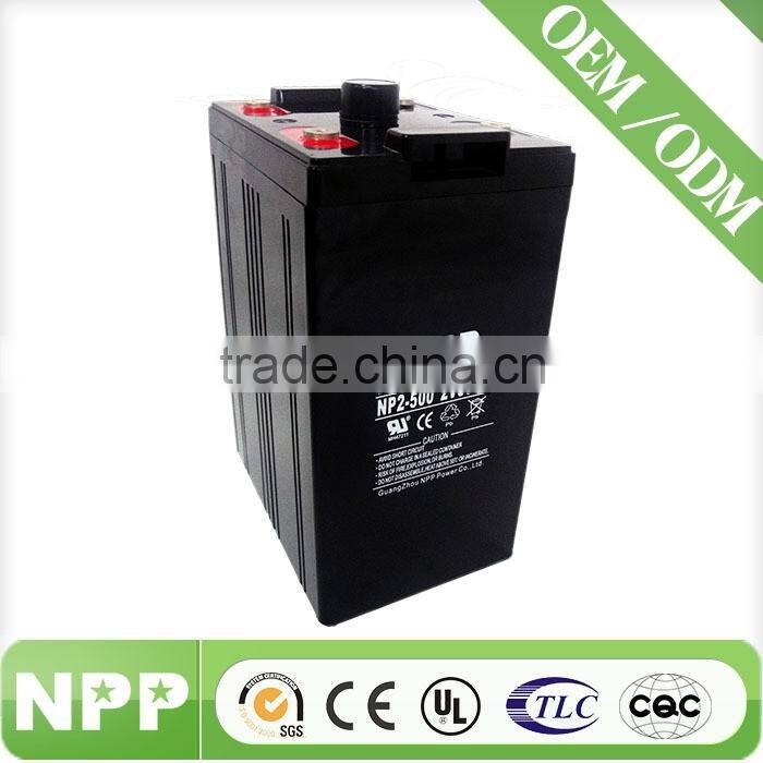 2v 500ah lead acid battery for wind power/ups/inverter
