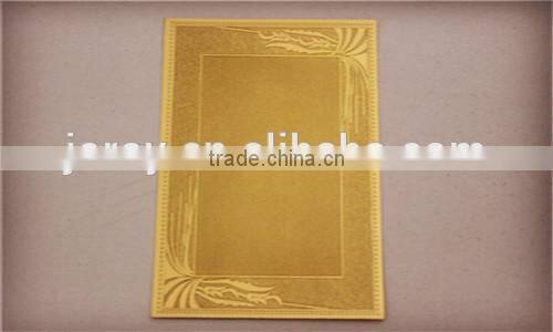 high quality gold foil paper Stickers Embossed