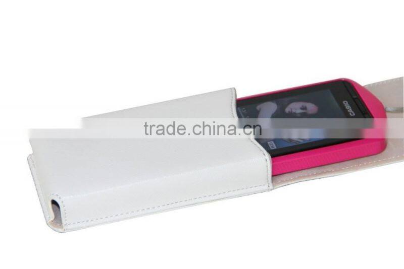 New Factory Custom Vertical Protective White Synthetic Leather Camera Case