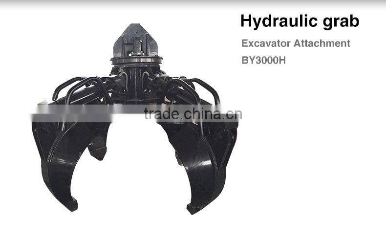 ISO-Certified waste metal handler hydraulic scrap grab
