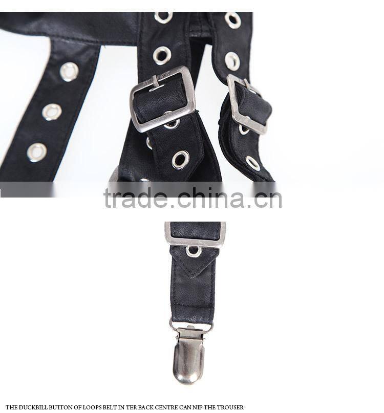 S-143 Black Leather Sexy Cool lady Neck Garments Collar Accessory