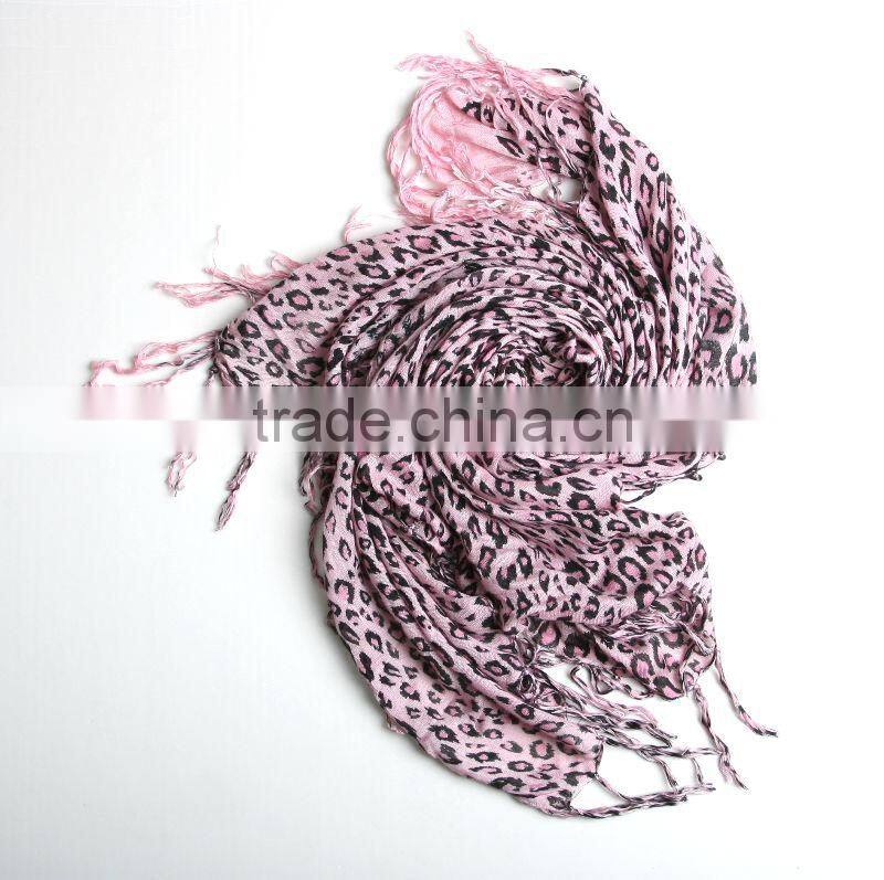square scarf with leopard