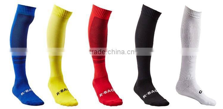 customized logo knee high sport football socks breathable high quality socks