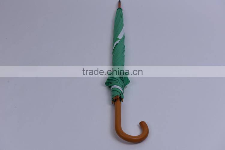 wood handle umbrella sun and rain straight umbrella