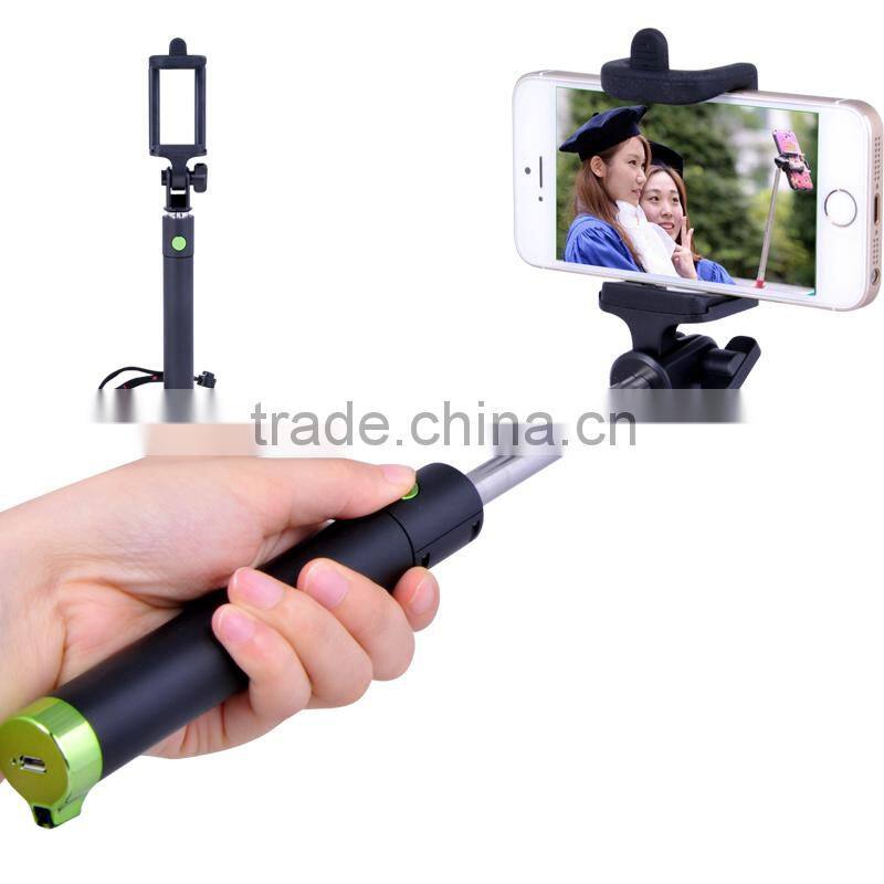 selfie stick extendable wireless bluetooth remote control shutter handheld monopod,wholesale selfie stick,bluetooth monopod self