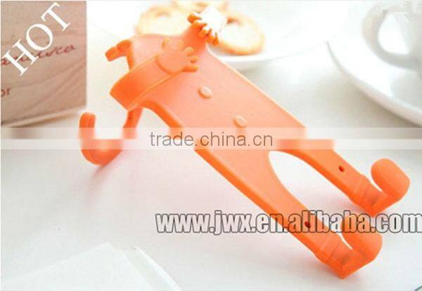 Simple and flexible silicone and SS cellphone holder