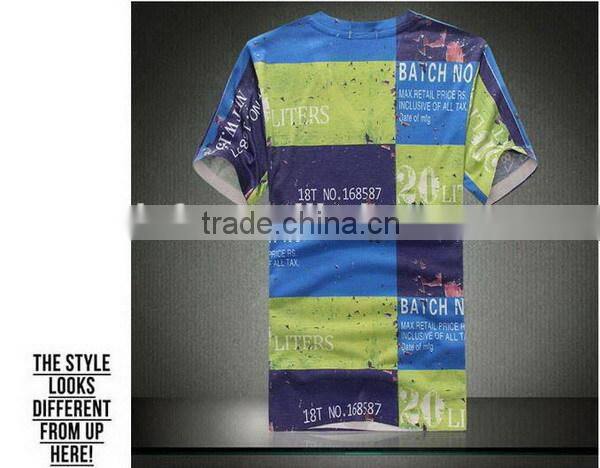 Cheap stylish men v neck short sleeve tee shirt