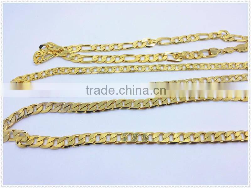 2016 Hot Sale Fashion Jewelry High Quality Gold Plated Chain Necklace