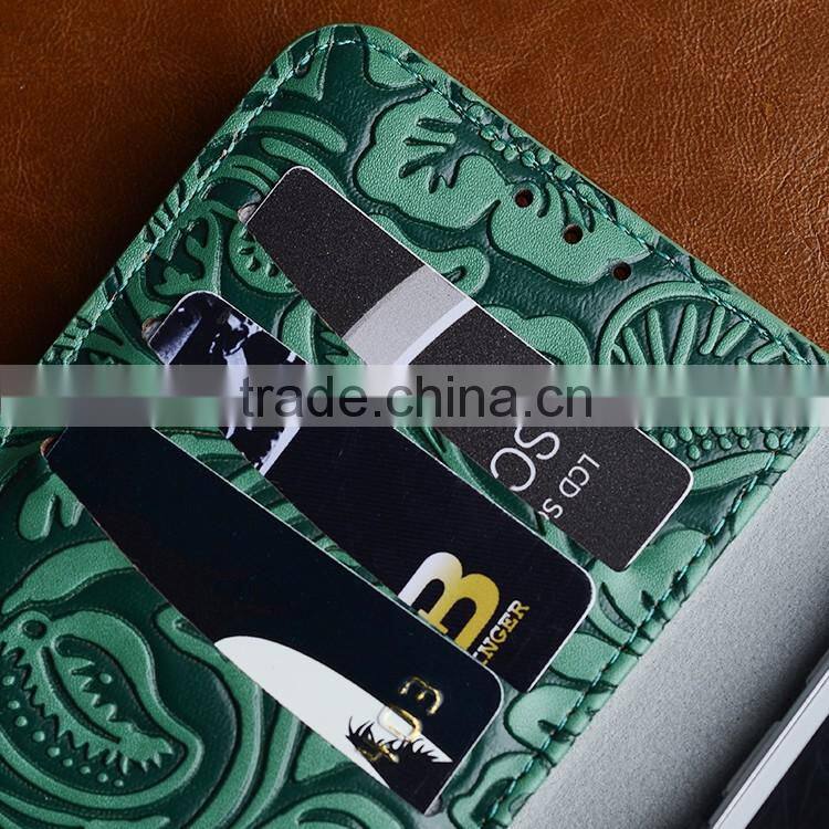 Excellent Factory Diamond Splicing Smartphone Case for Samsung galaxy S7 with Three Card Slot