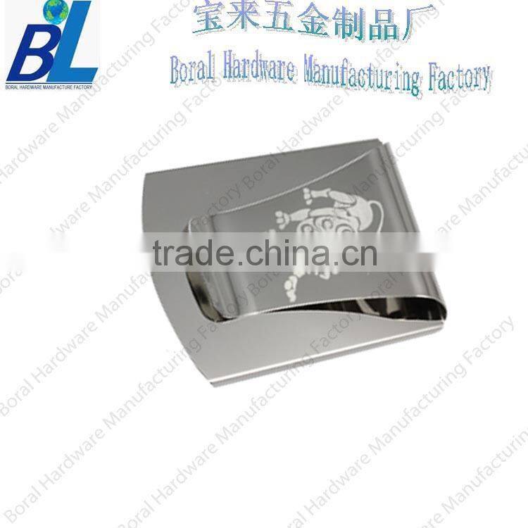 Top classic metal money clip with card holder
