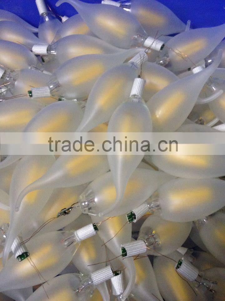 E14 led candle filament bulb lights dinner