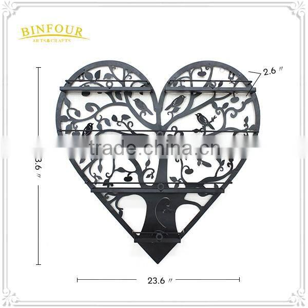 metal wall deco wall mounted nail polish stand cosmetic display shelf