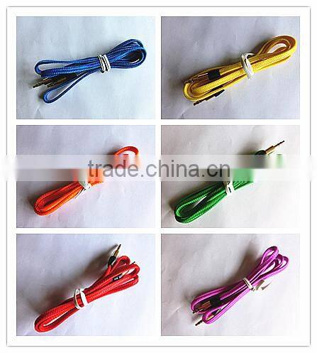 flat braid audio cable