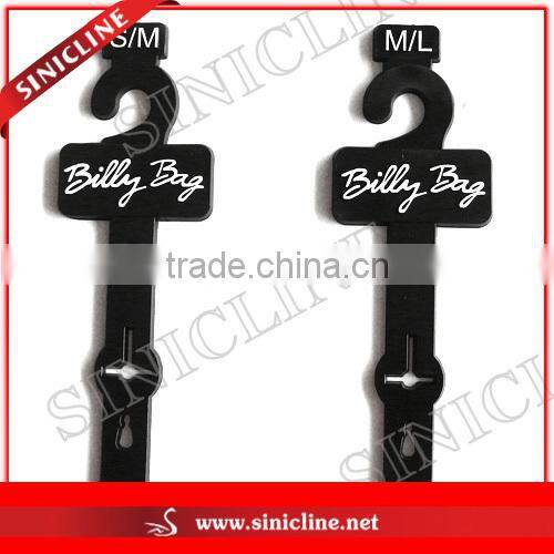 Sinicline Common Use Silk Printing Custom Logo Plastic Belt Hanger