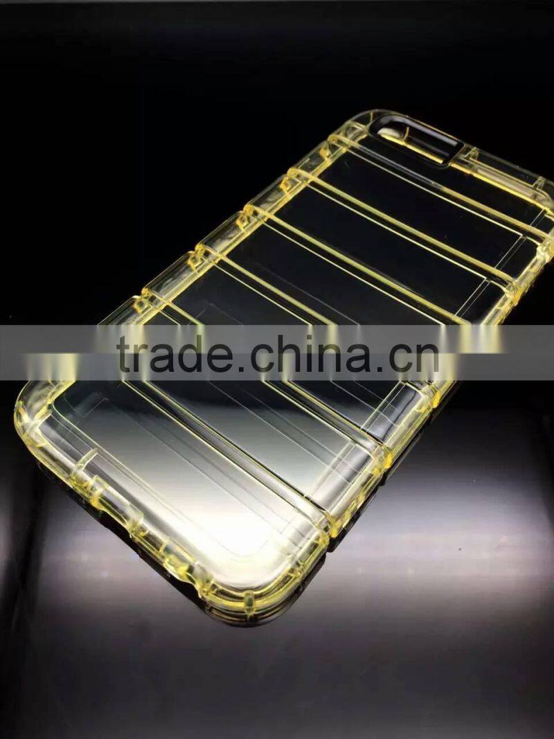 Transparent Clear Silicone Slim Gel TPU Case and Screen Protector for iPhone 6S Plus