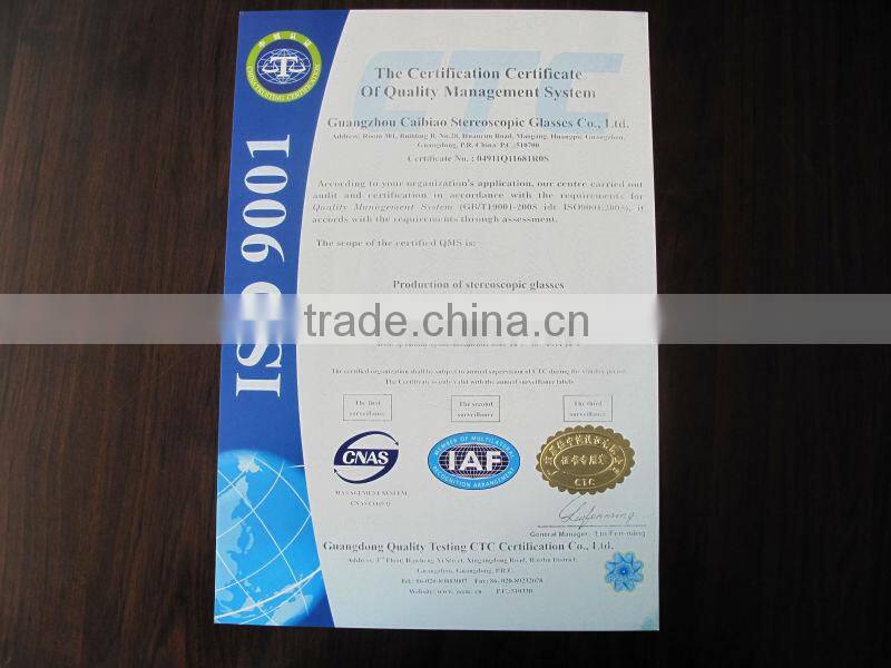 low price of plastic 3d glasses and OEM printing