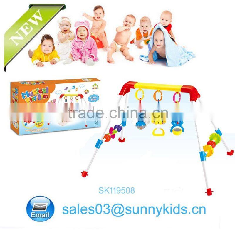 Newly dsign infant play mat baby play gym with light and music