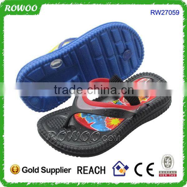 Kids cute cartoon slippers, soft flip flops cheap china wholesale