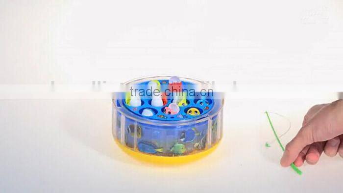 Fishing Interactive Game Toy for Kids,B/O music fishing toy game