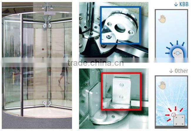 Australia office building , all glass revolving door, ISO9001 CE UL certificate