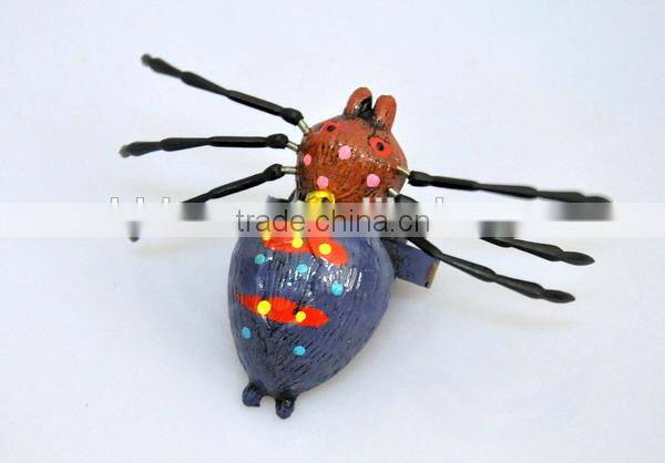 4 inch Spider Plastic Kids Pull String Insect Toys for Wholesale, Halloween Pull Toy from China