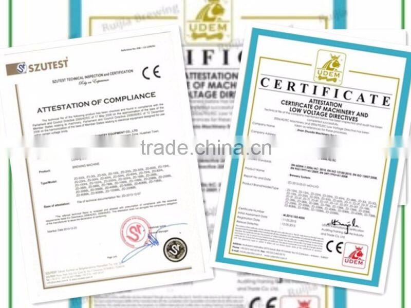 5000L New technology 3 Vessels Beer Producing equipment for business