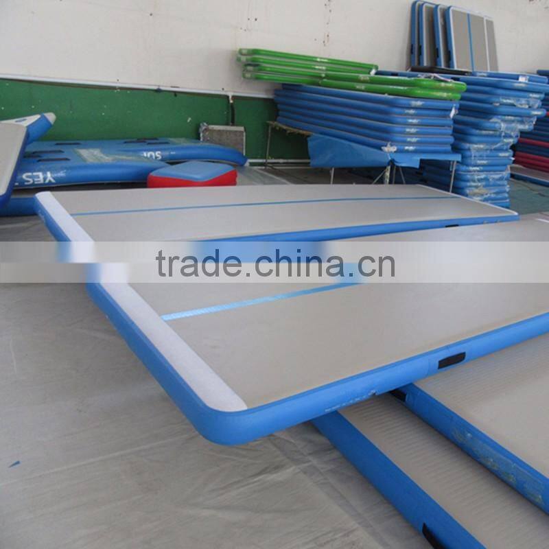grey colour inflatable gym mats