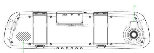 Car Rear View DVR,Rearview Mirror Car DVR,Car Rear view Camera DVR