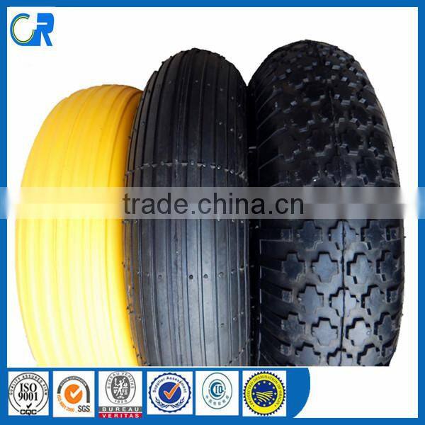 China Qingdao Flat Free Tire 3.50-5 foam tire
