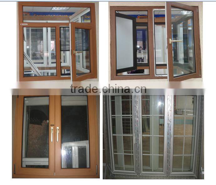 60 series Europe style pvc windows,double opening window