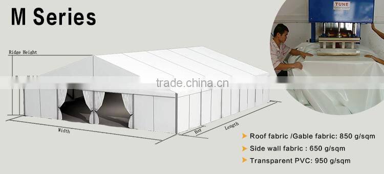Clear span aluminium structure tent in yiwu