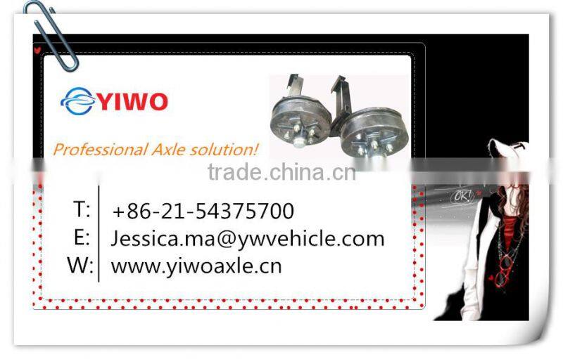 Heavy duty axle rubber torsion axle small trailer axle trailer stub axle