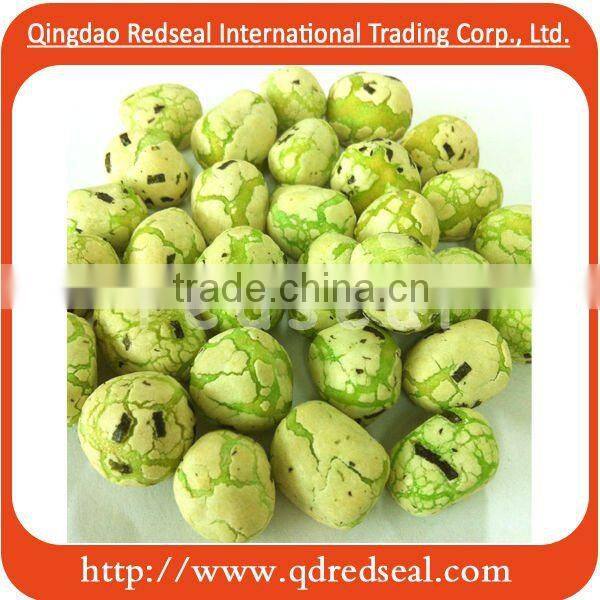 Seaweed coated peanuts