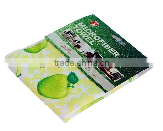 Microfiber printed towel 16''x16''